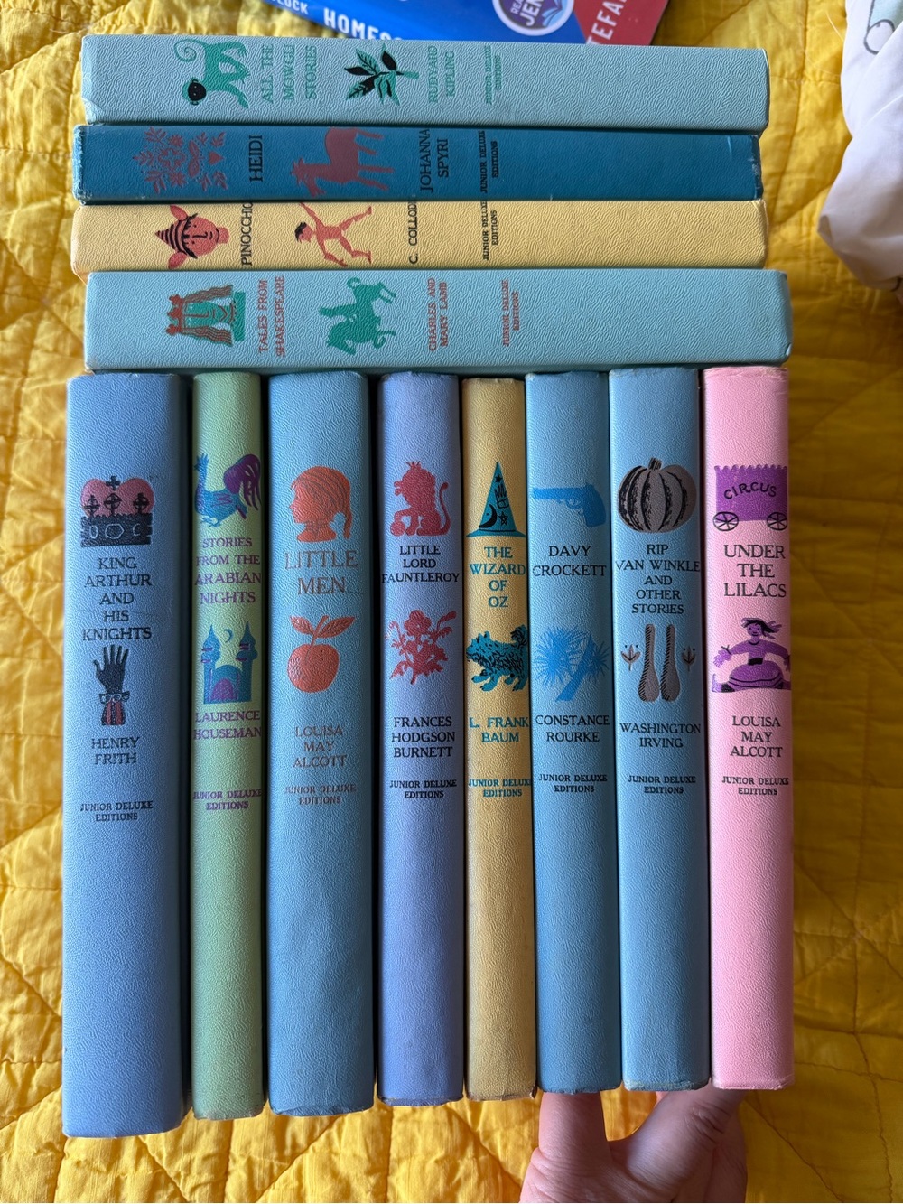 Vintage Junior Deluxe Edition Classic Children's Books - Pastel Set